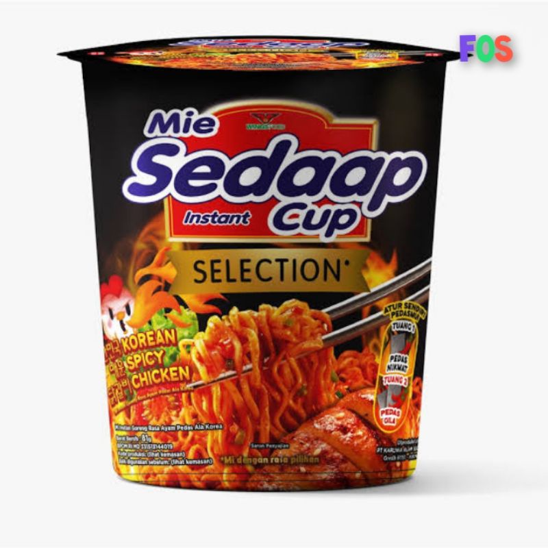 Jual Noodles Mie Instant Sedap Goreng Korean Spicy Chicken Cup Satuan