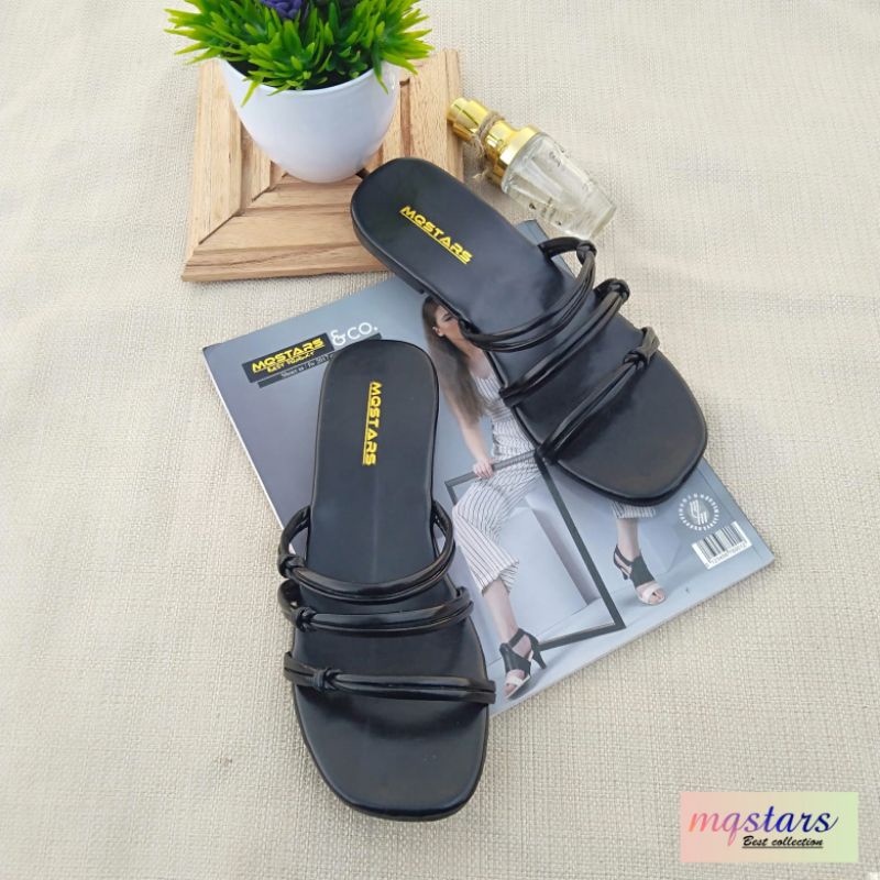 Jual Sandal Flat Tali Wanita Strap Simpul Shopee Indonesia