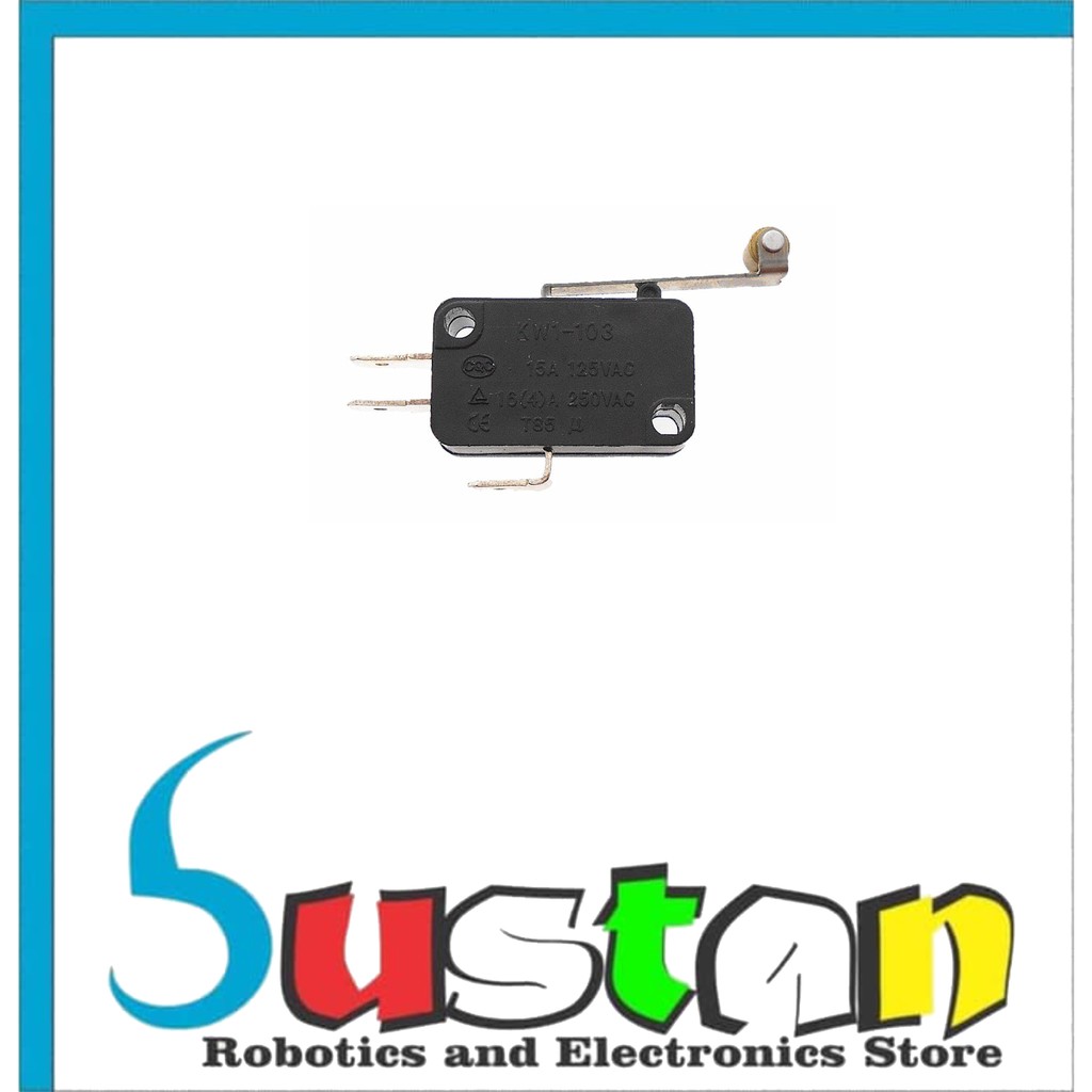 Jual LIMIT SWITCH PLAT RODA KW1-103 15A 125VAC 16A 250VAC SAKLAR ...