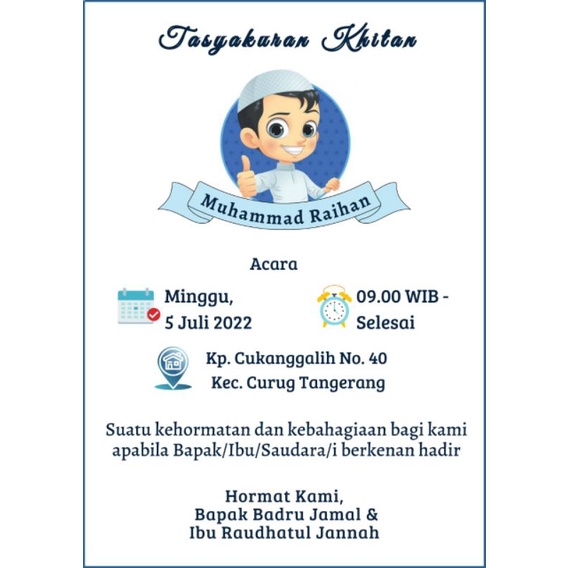 Jual 110 undangan khitanan mini kopi/tasyakuran khitan | Shopee Indonesia