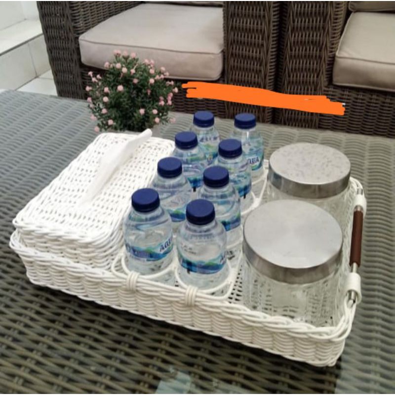 Jual (3 IN 1)Set tempat tisu, botol minum, dan toples | Shopee Indonesia