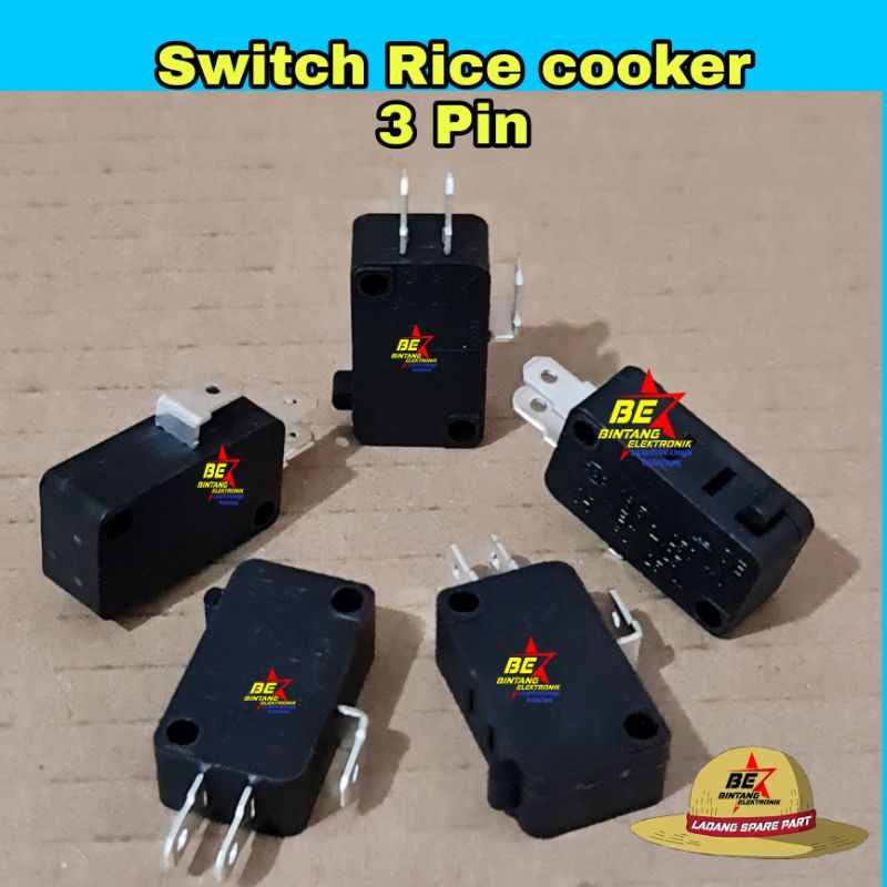 Jual Micro Switch 3 Pin Rice cooker Saklar Otomatis Mejikom Kaki 3 ...