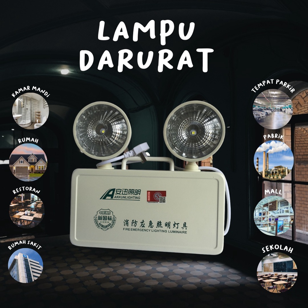 Jual Lampu Emergency - Lampu Darurat Portable Recharger LED 5 WATT 220V ...