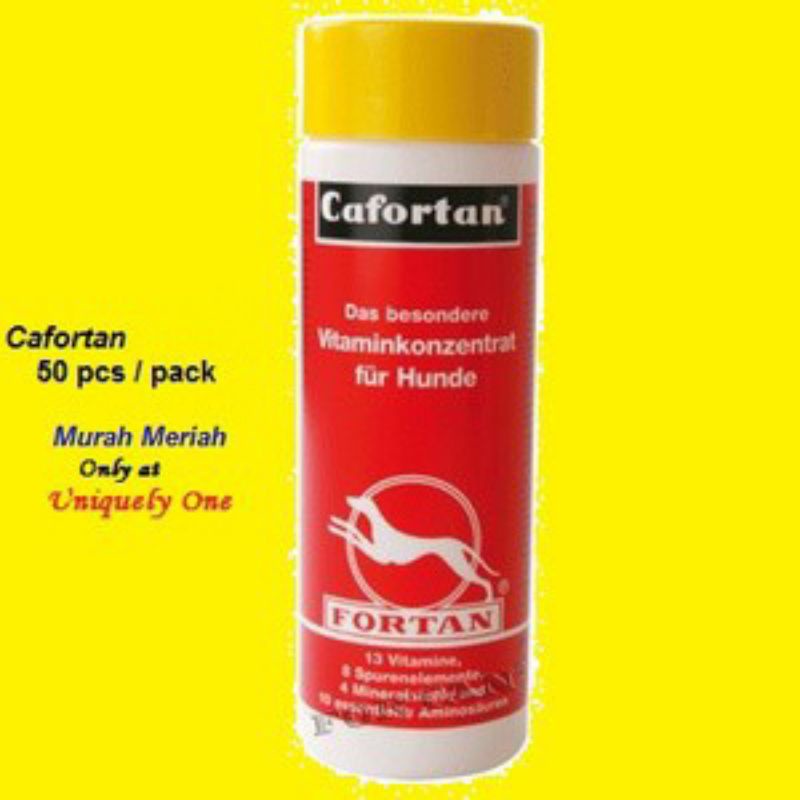 Jual CAFORTAN 50 PCS - DOG MULTIVITAMIN / SUPLEMENT ALL IN ONE KHUSUS ...