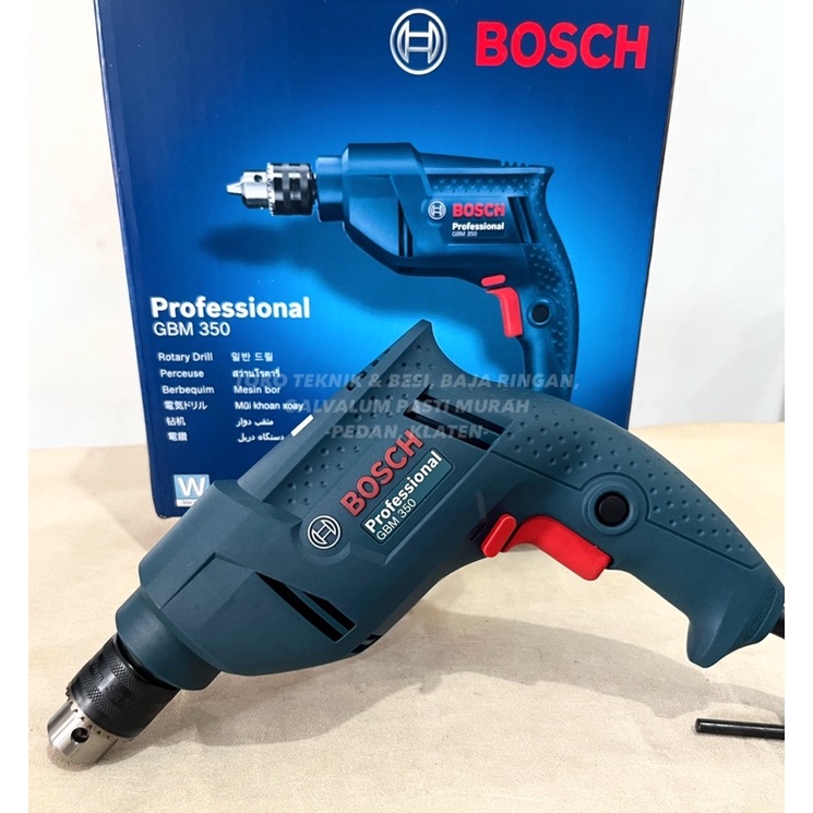 Jual Bor Besi Bosch 10mm GBM350 Mesin Bor Kayu 10 mm GBM 350 drill