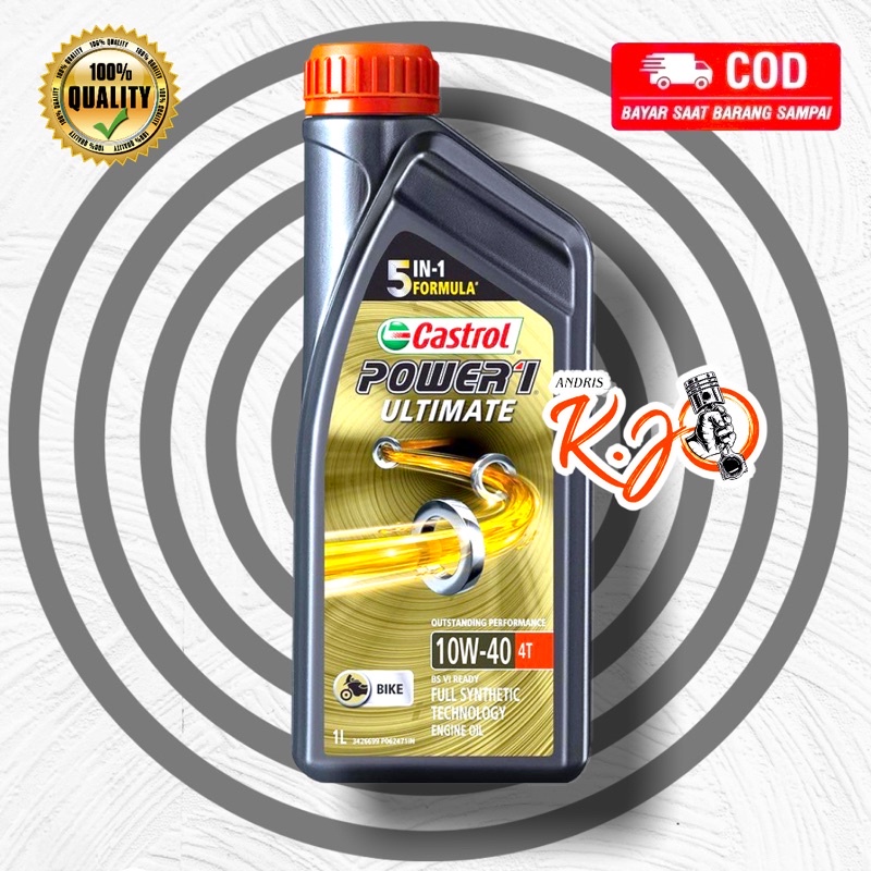 Jual Oli Mesin Motor Castrol POWER1 POWER 1 Ultimate 4T 10W-40 Kemasan ...