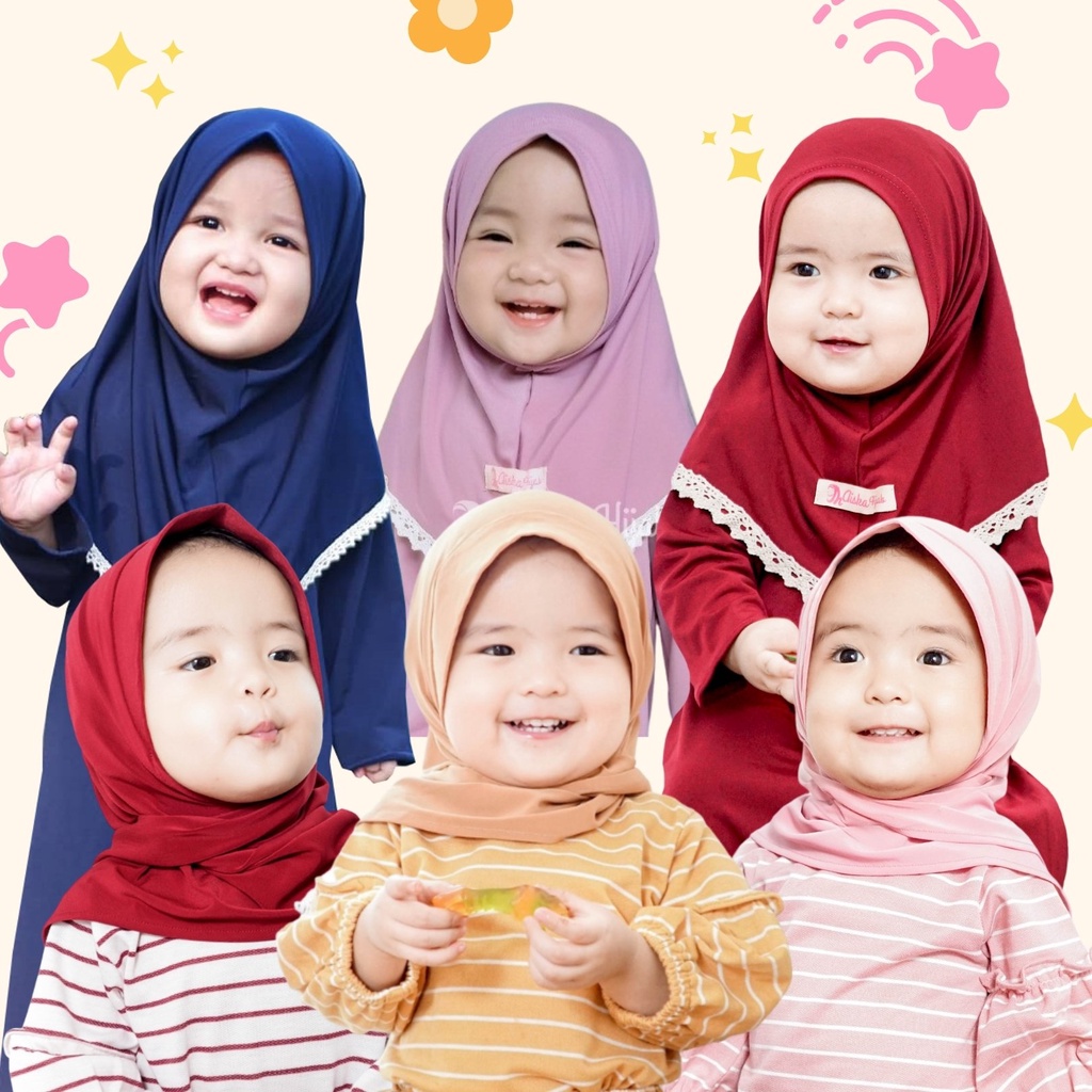 Jual Jilbab Anak Pashtan Alika / Kerudung Instan Anat Daily Lace