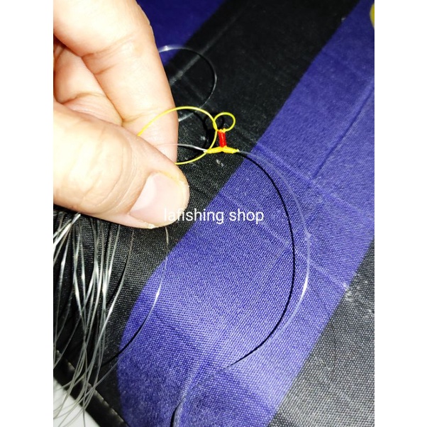 Jual rangkaian pancing kenceh tanpa kail simpul T unik senar siliwangi ...