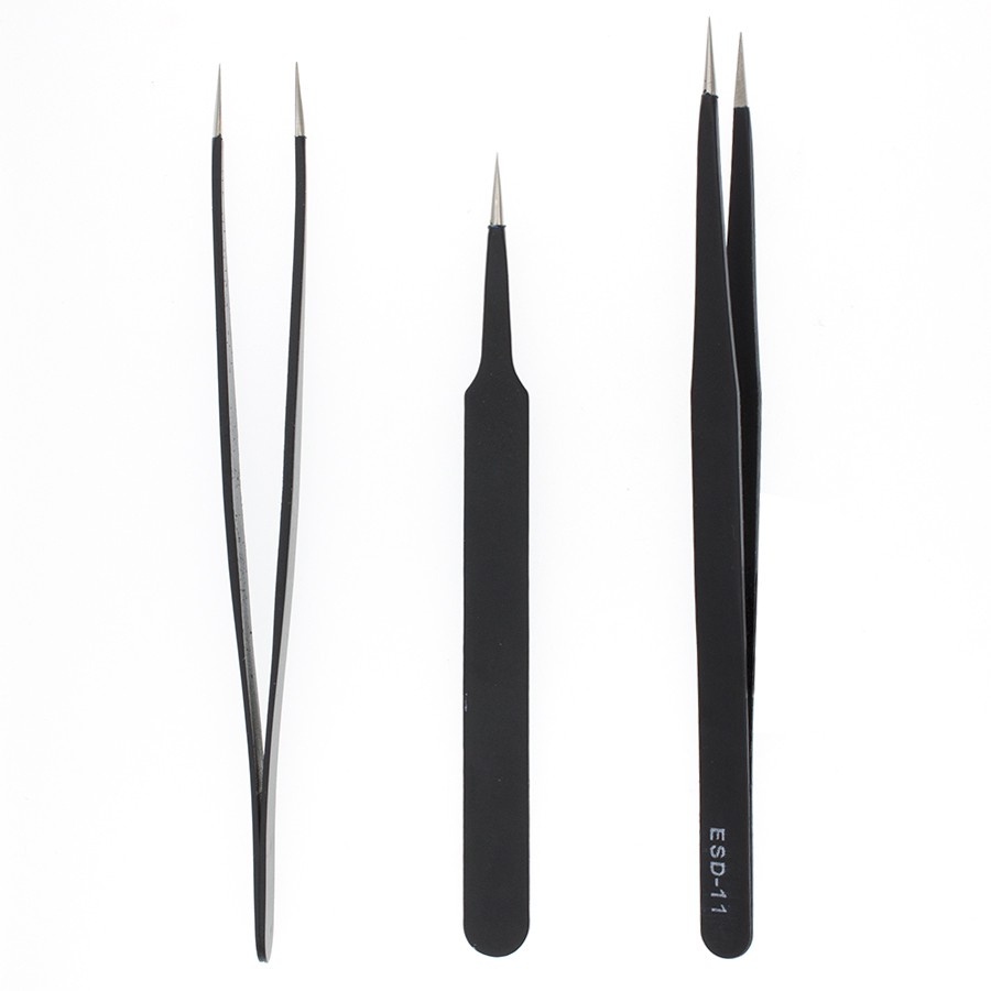 Jual Pinset electrostatic dischargers tweezer lurus untuk praktikum ...
