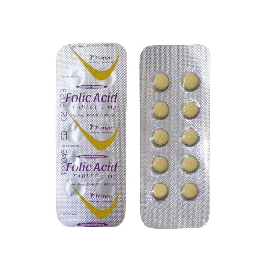 Jual Folic Acid Asam Folat Mg Strip Tablet Asam Folat Shopee Indonesia