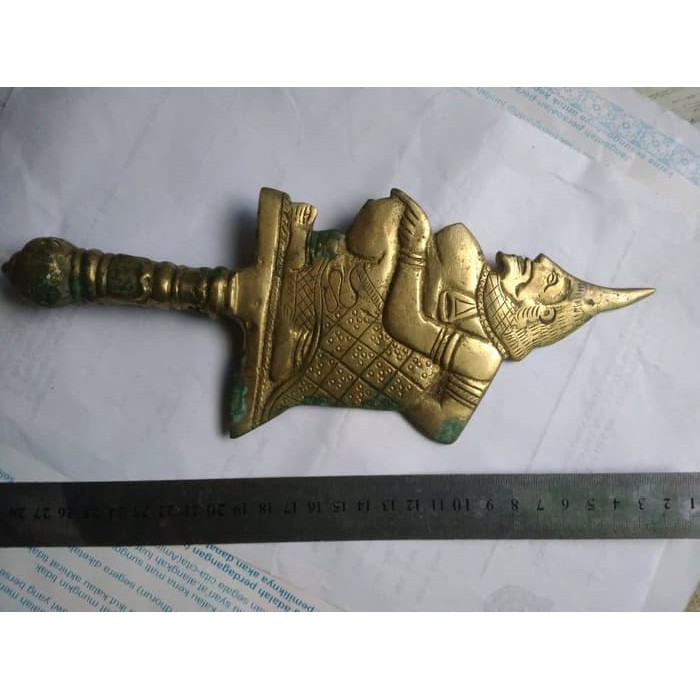 Jual koleksi antik wayang Semar kuning kuncung wayang ukir keris kuno ...