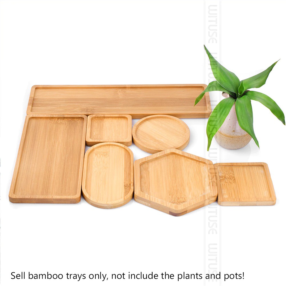 Jual Alas Tray Gelas Estetik Alas Bambu Pot Estetik Alas Tatakan Pot Tanaman Dekorasi 5898