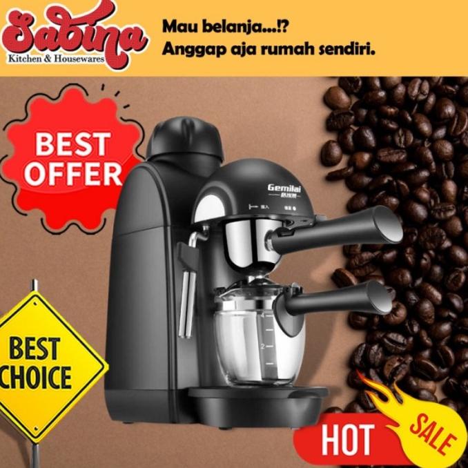 Jual Mesin Pembuat Kopi Semi Automatic Espresso Machine 240ml 730W ...