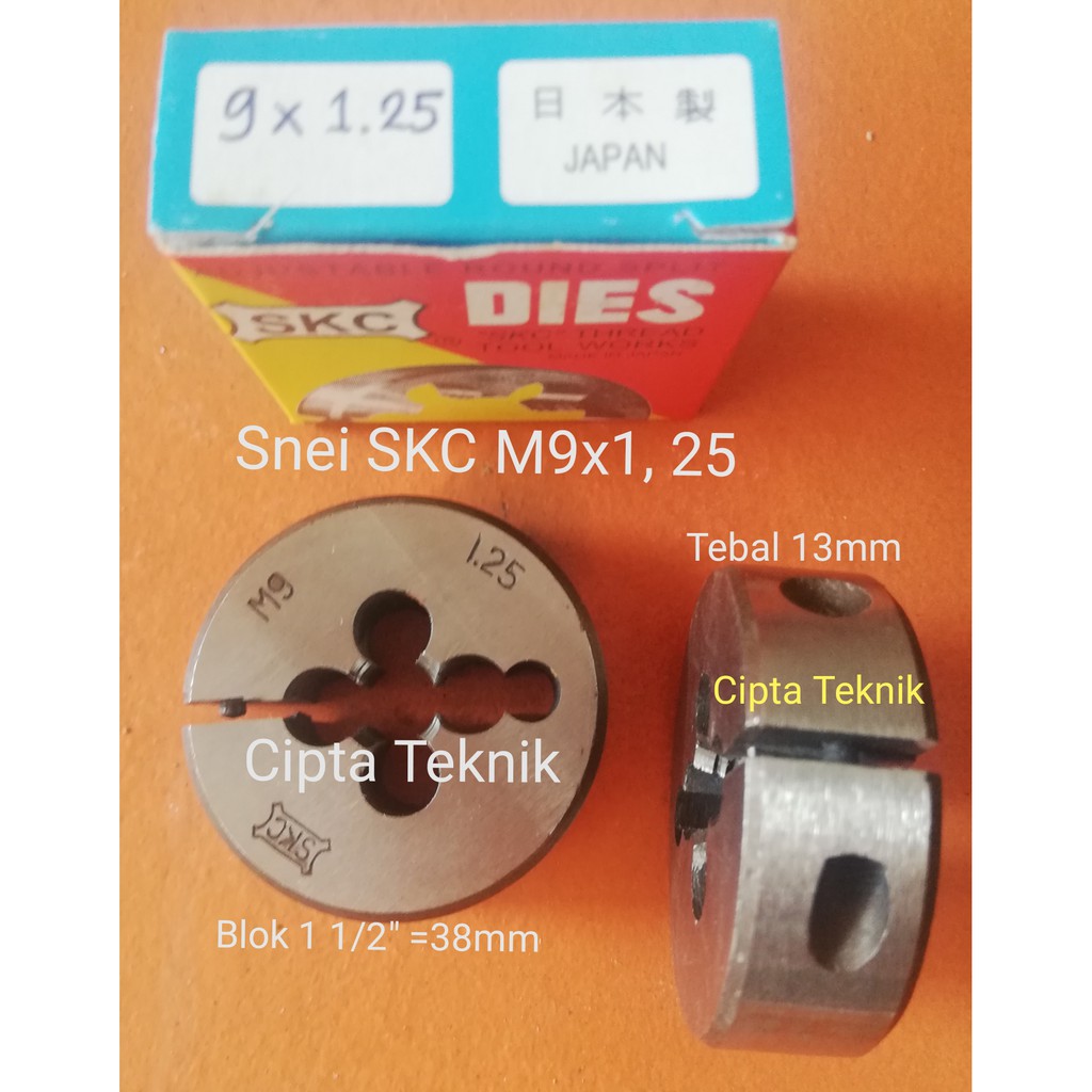 Jual Snei Skc M9 x 1,25 Mata senei senai sney snay M9x1.25 Round Dies ...