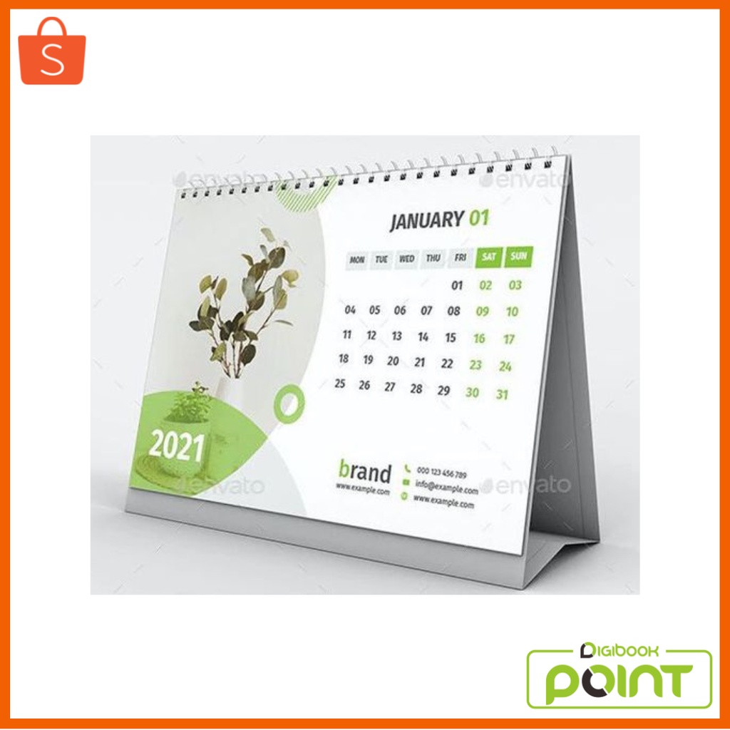 Jual Kalender Meja Custom Tahun 2025 - Penyangga Duplex - 6 Lembar ...