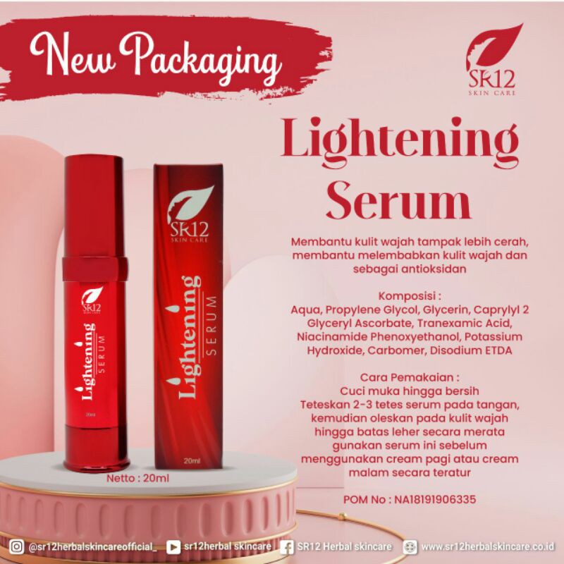 Jual (COD)LIGHTENING SERUM /MENCERAHKAN,MERATAKAN WARNA KULIT | Shopee ...