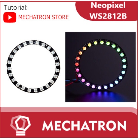 Jual 24 Bit LED WS2812 5050 RGB LED Ring Lamp Light Neopixel Arduino ...
