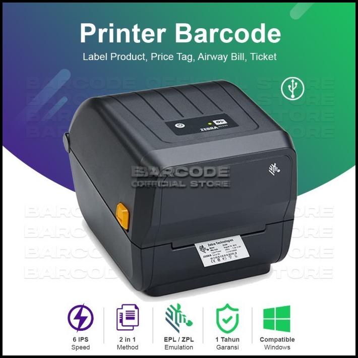 Jual Zebra Zd230T - Printer Stiker Label Thermal Semicoated 100X150Mm