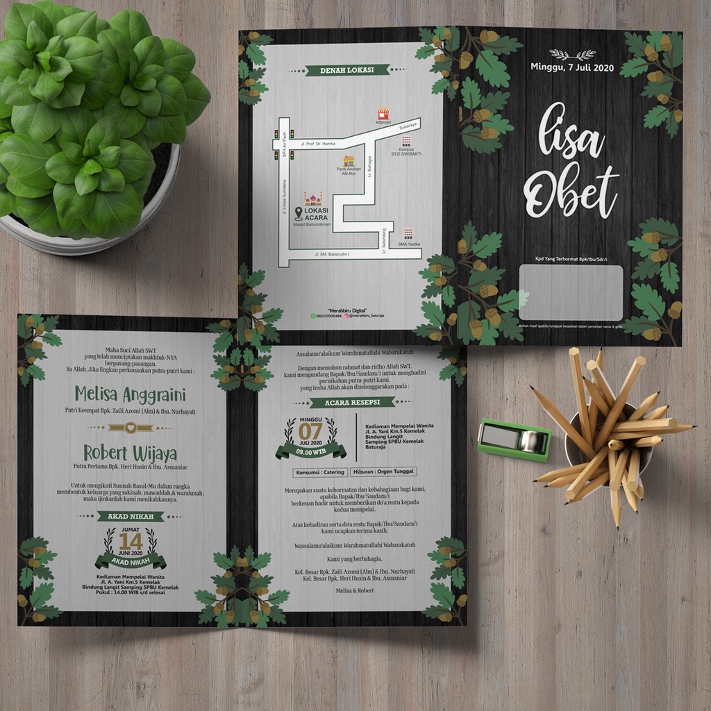 Jual Undangan Pernikahan | Undangan Desain Aestetic | Undangan Murah