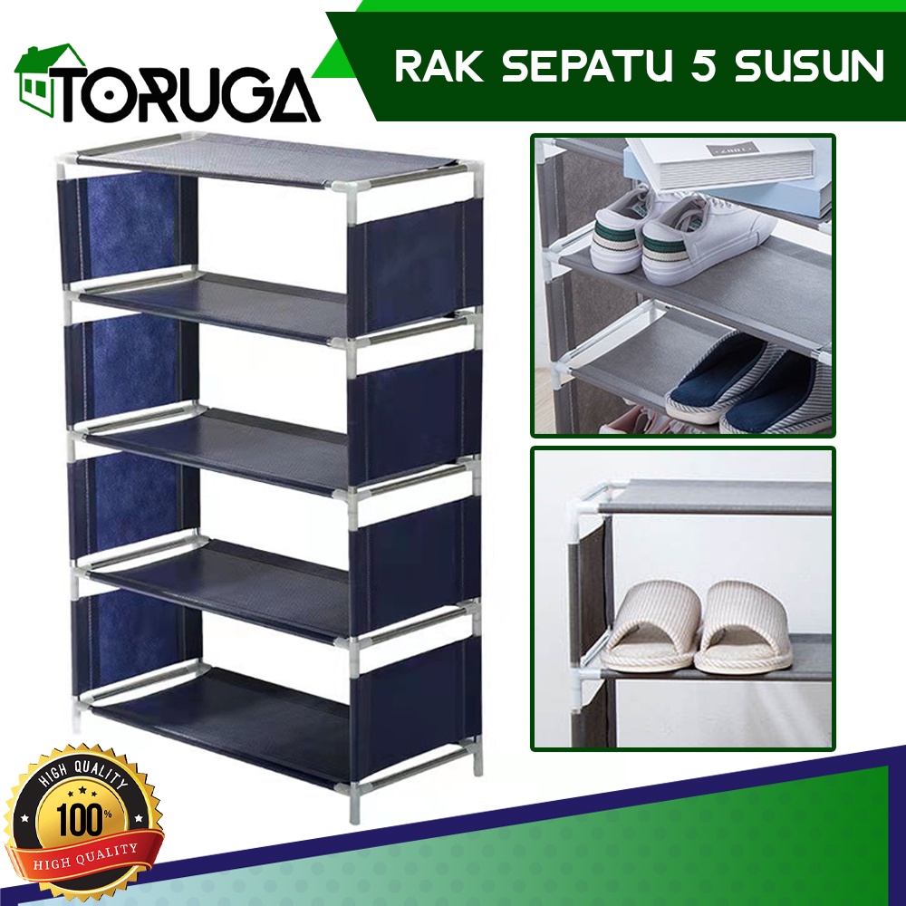 Jual Rak Sepatu 5 Susun Stainless Amazing Shoes Rack Motif Kartun Lucu ...