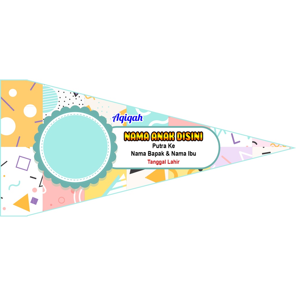 Jual BENDERA AQIQAH - AQIQAH - TASYAKURAN -BENDERA TASYAKURAN BAYI
