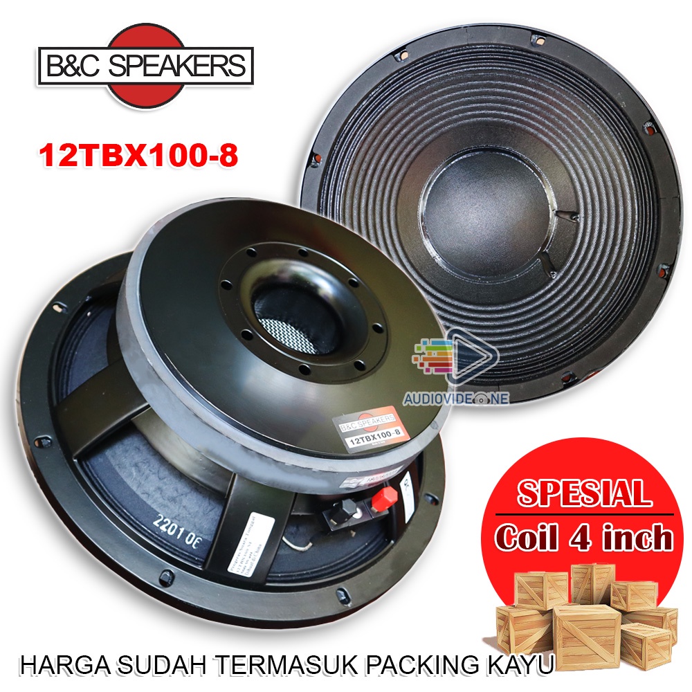 Jual Speaker B&C 12TBX100 Voice Coil 4 Inch Komponen Spiker Balap BNC ...