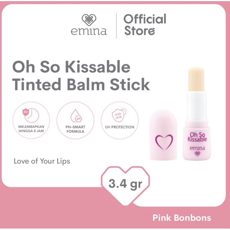 Jual EMINA LIPS MASK SUGAR RUSH OH SO KISSABLE TINTED BALM STICK