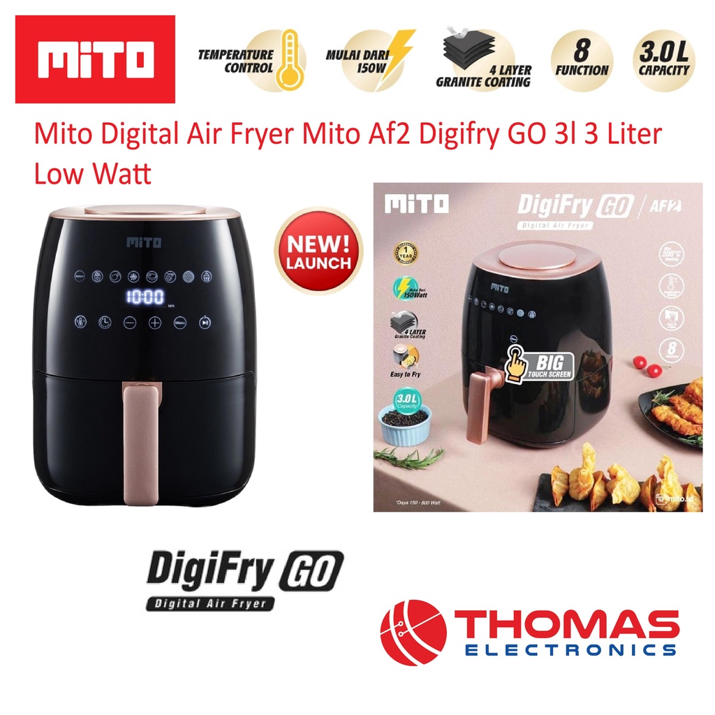 Jual Mito Digital Air Fryer Mito Af Af Digifry Go L Liter Low