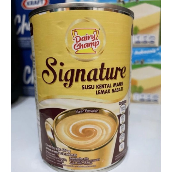 Jual Susu Kental Manis Dairy Champ Signature Lemak Nabati Kaleng