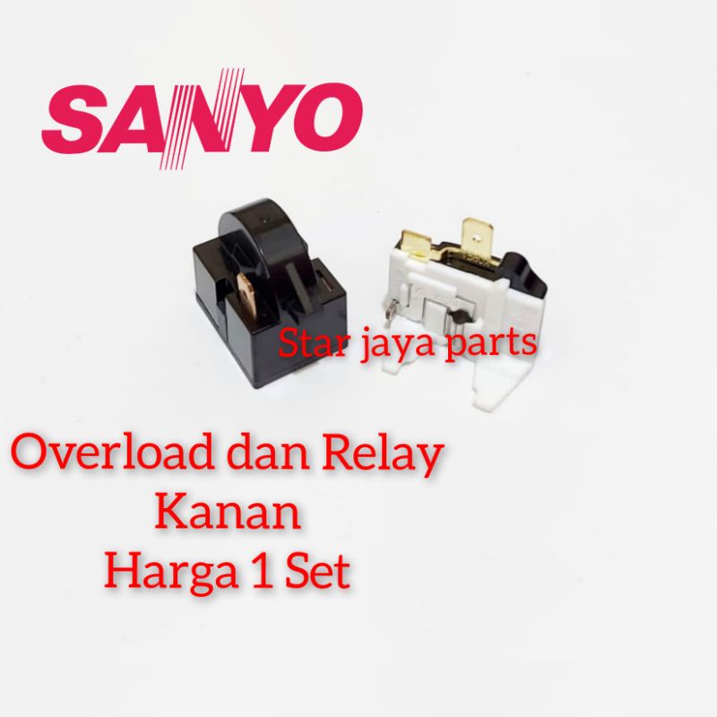 Jual relay ptc kulkas overload kulkas 1 pintu dan 2 pintu sanyo aqua