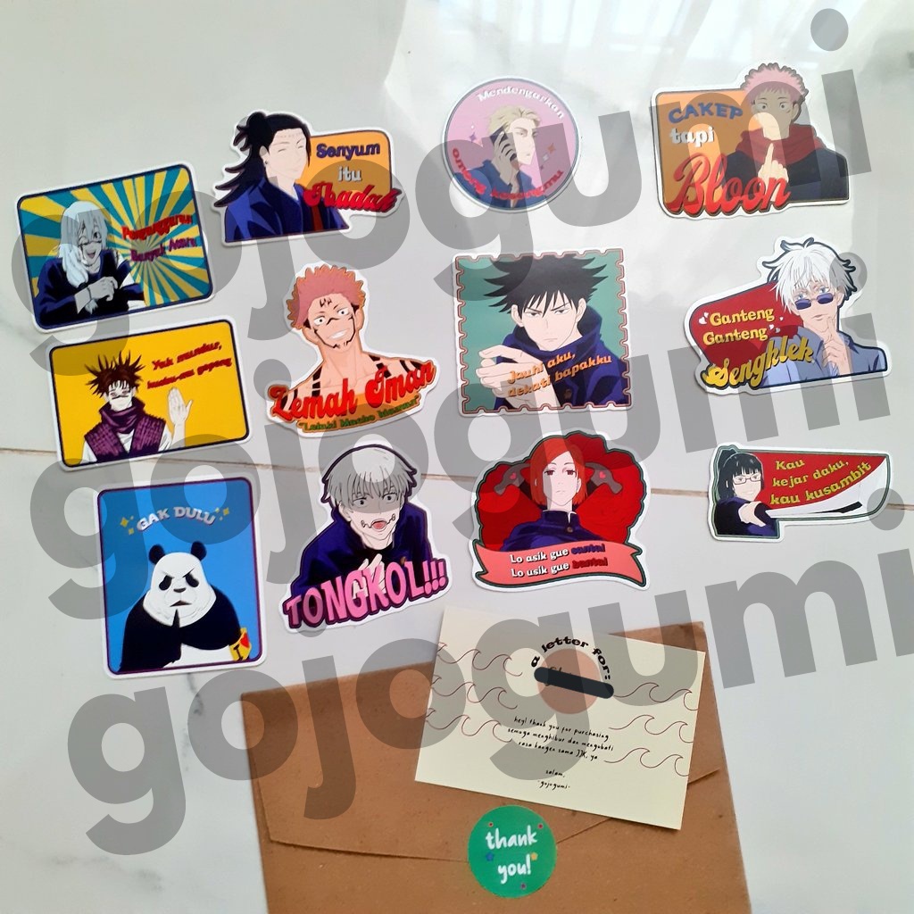 Jual Jujutsu Kaisen Dukun Dangdut Sticker (satuan) | Shopee Indonesia