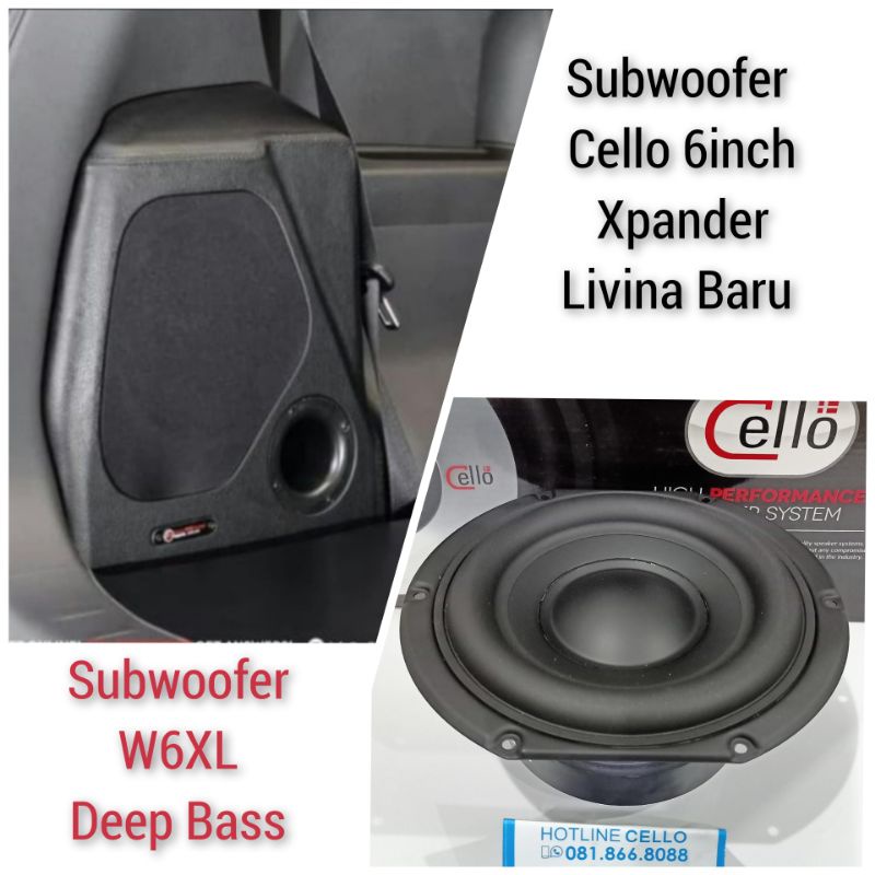 Jual Subwoofer box PNP Cello 6" W6XL XpanderLivina Baru Shopee Indonesia