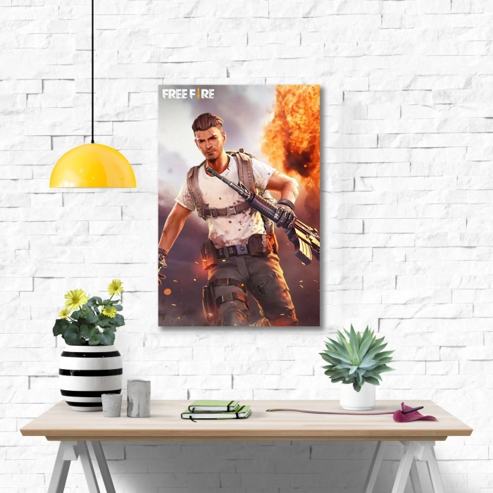 Jual Poster kayu hiasan dinding - Free Fire wallpaper | Shopee Indonesia