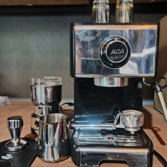 Jual bisa COD mesin kopi KF6002 ACA | espresso machine include grinder ...