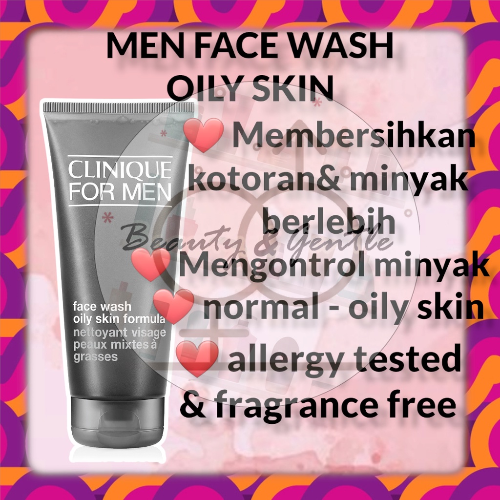 Jual PROMO Clinique For Men Oil Control Face Wash Oily Skin Formula