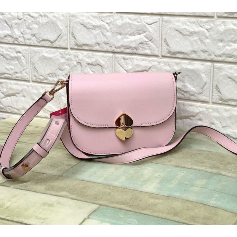 Kate Spade Small Lula Saddle Bag Tutu Pink