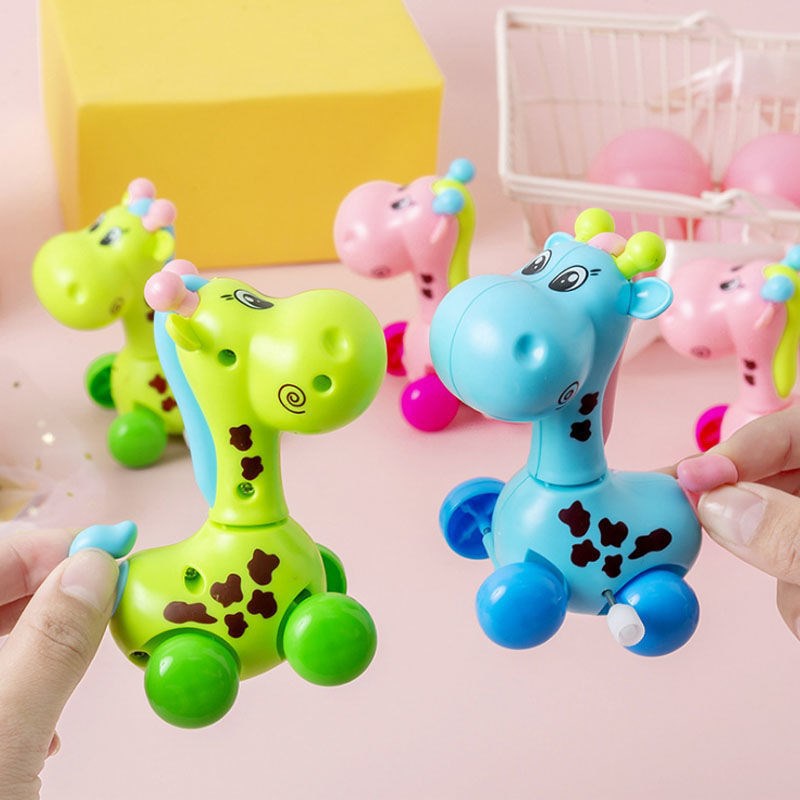 Jual HIPPO LAND Wind up toy animal Giraffe Clockwork deer 187 Shopee