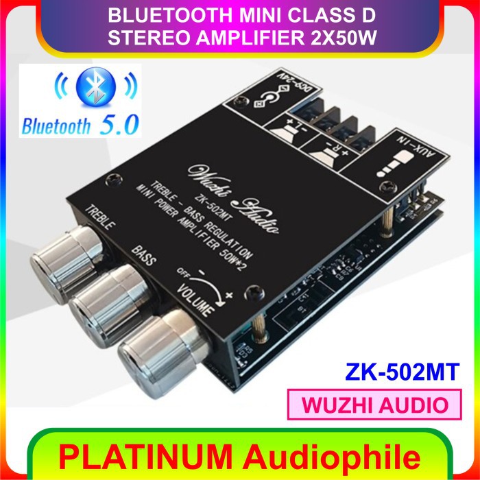 Jual Bluetooth 5.0 Amplifier Class D Hifi Stereo Class D Amplifier ...