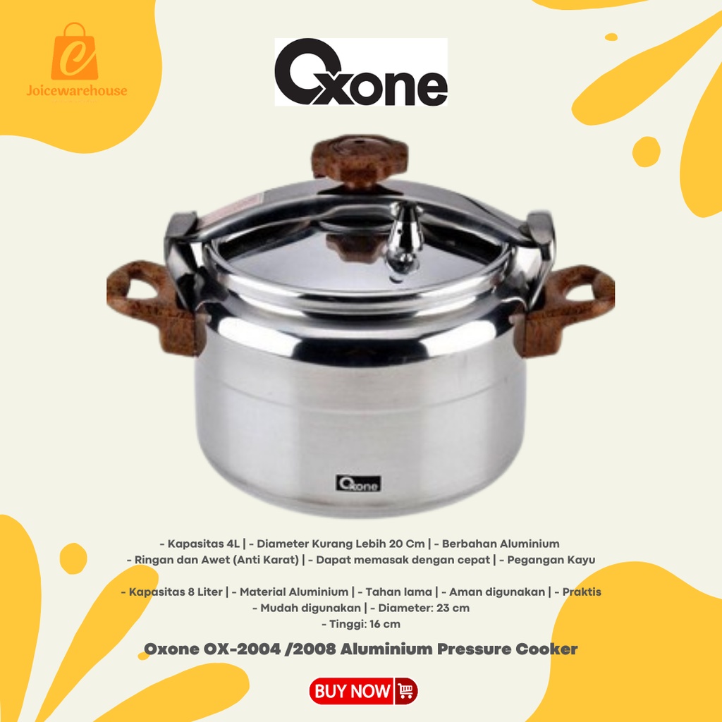 Jual Oxone Ox Aluminium Pressure Cooker Panci Presto Dan