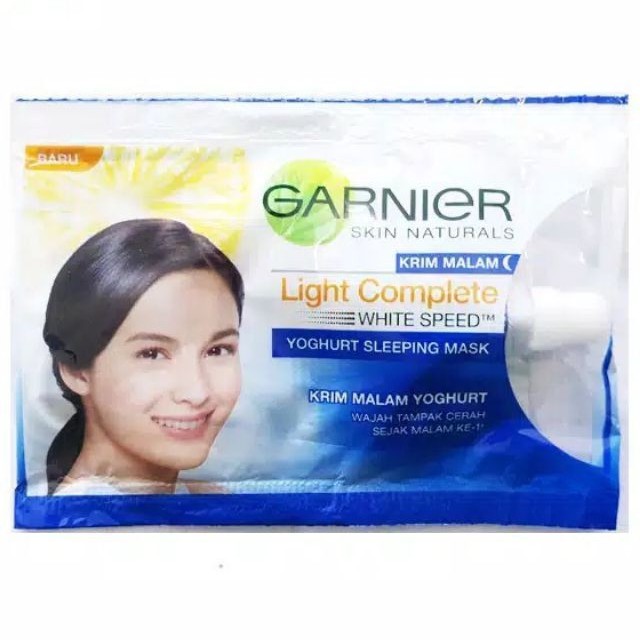 Jual Garnier Light Complete Night Yoghurt 7ml (5 sachet) Shopee Indonesia