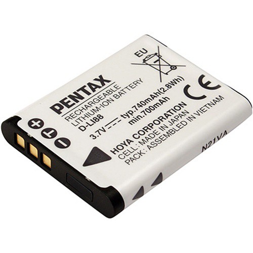 DSTE 2-Pack Rechange Batterie pour Pentax D-LI88 Optio H90