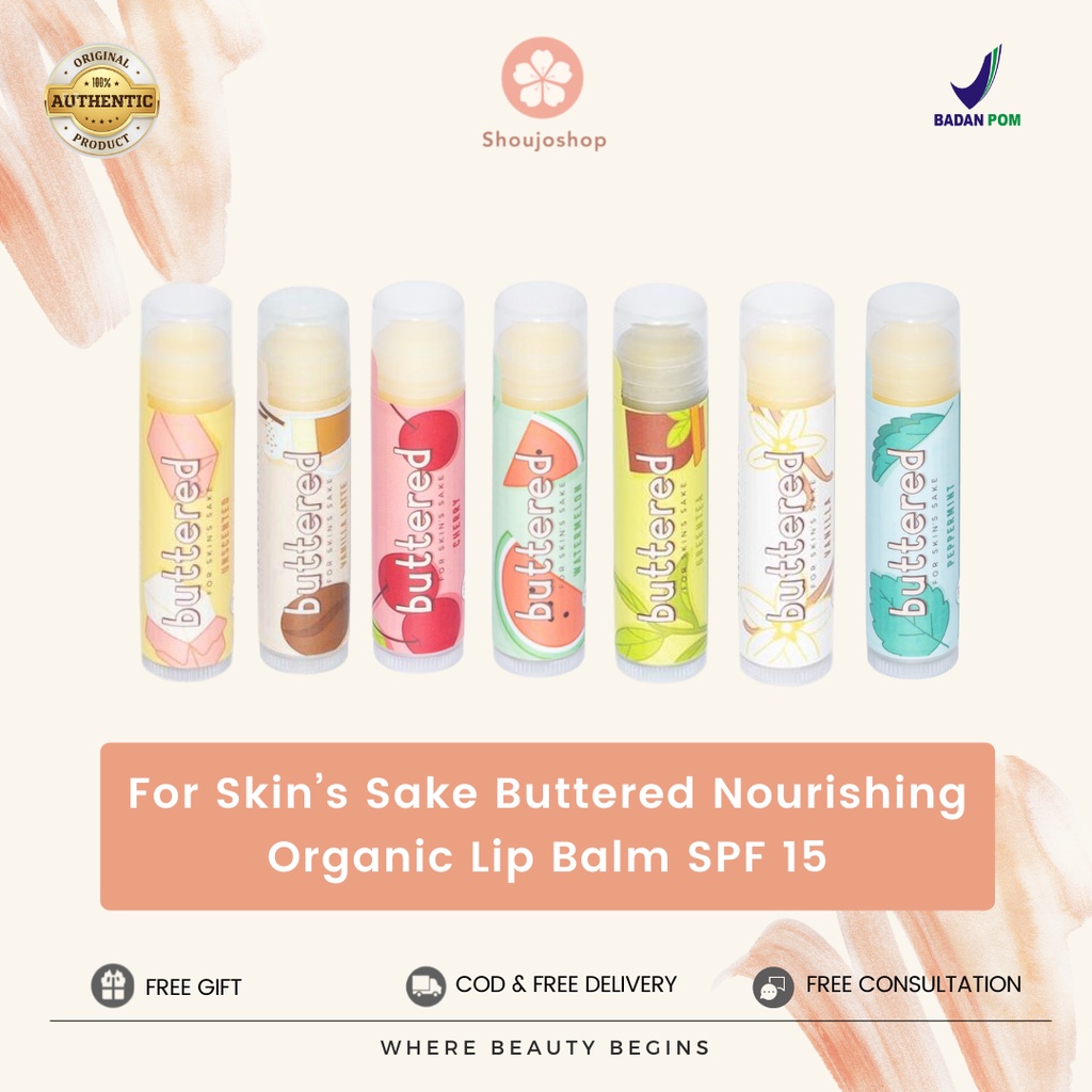 Jual For Skin’s Sake Buttered Nourishing Organic Lip Balm SPF 15 FSS ...