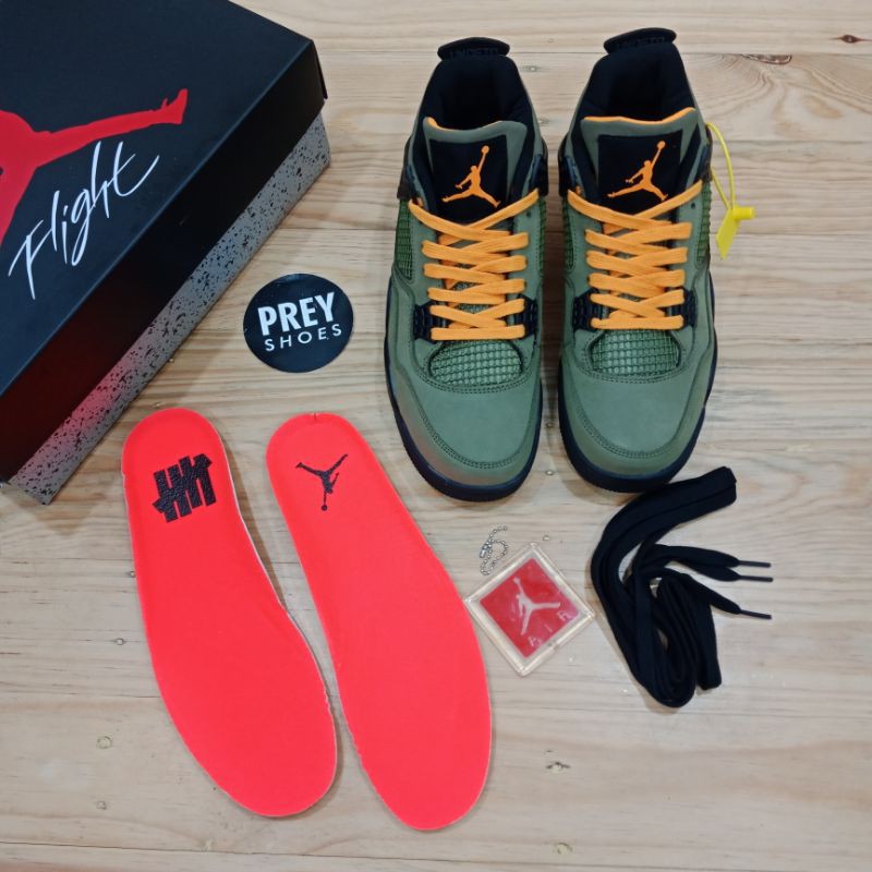 Jual AIR JORDAN RETRO 4 UNDEFEATED ARMY GREEN | Shopee Indonesia