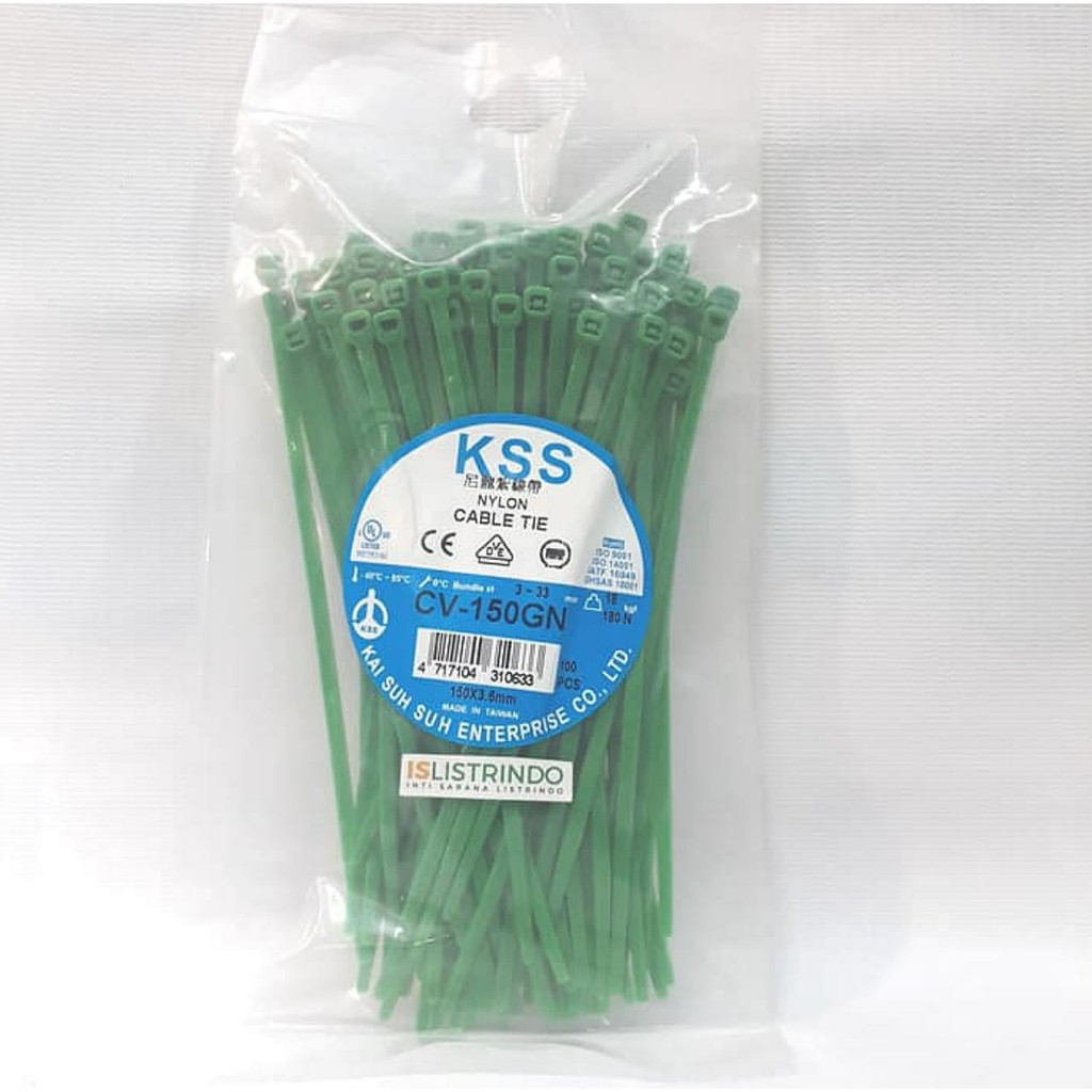 Jual KABEL TIS KABEL TIES CABLE TIE PENGIKAT KABEL KSS CV 150 GN