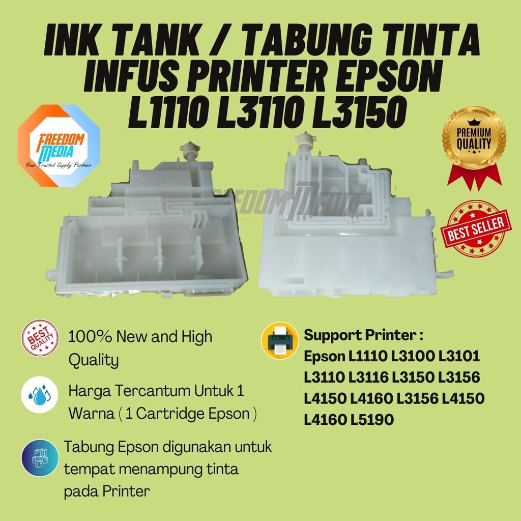 Jual Tabung Tinta Infus Printer Epson L1110 L3110 L3150 L4150 Ink Tank Shopee Indonesia 0690