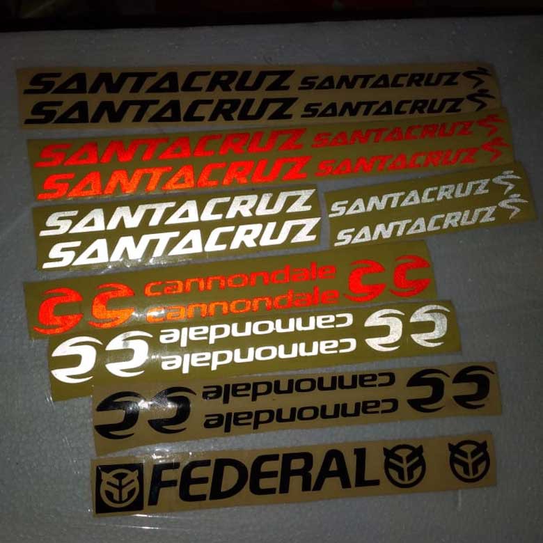 Jual Stiker Sepeda Santa Cruz Canondale Federal | Shopee Indonesia