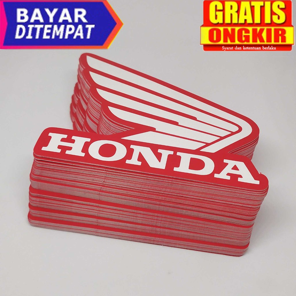 Jual Stiker Logo Honda Sticker Honda Stiker Motor Sticker Motor Emblem Sayap Honda