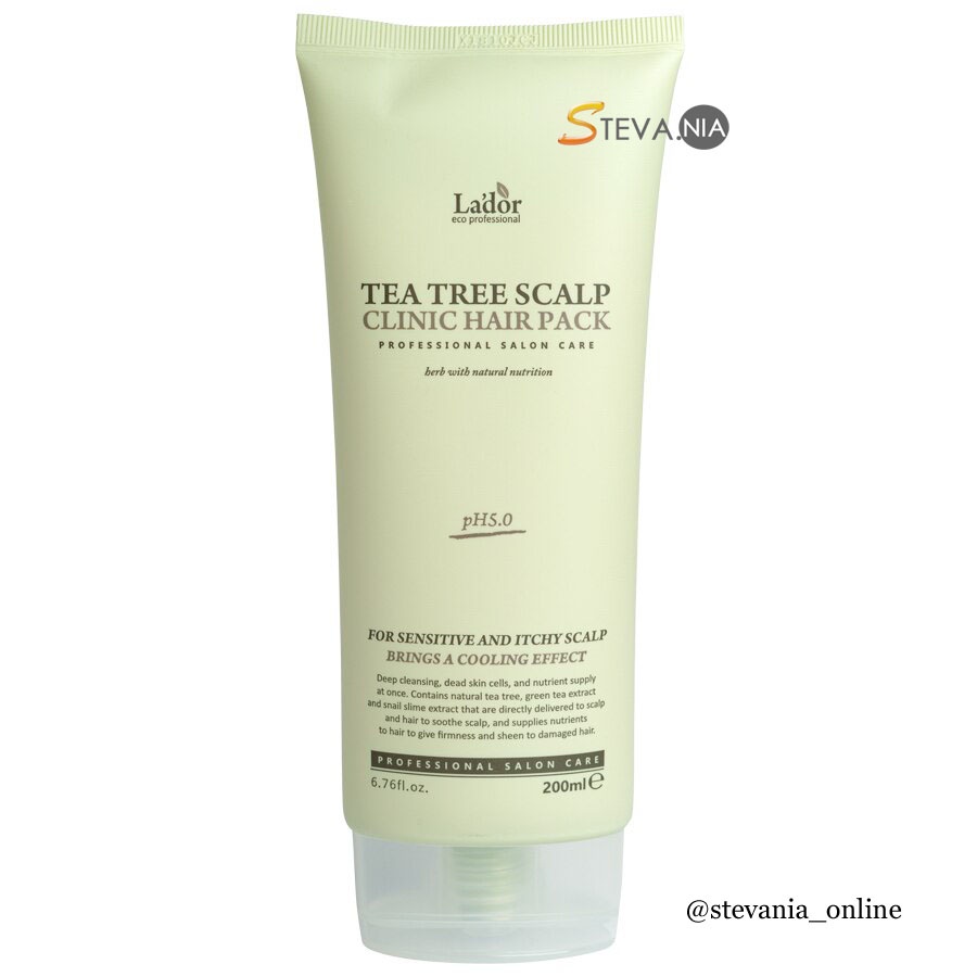 Jual Lador Tea Tree Scalp Clinic Hair Pack 200ml | Shopee Indonesia