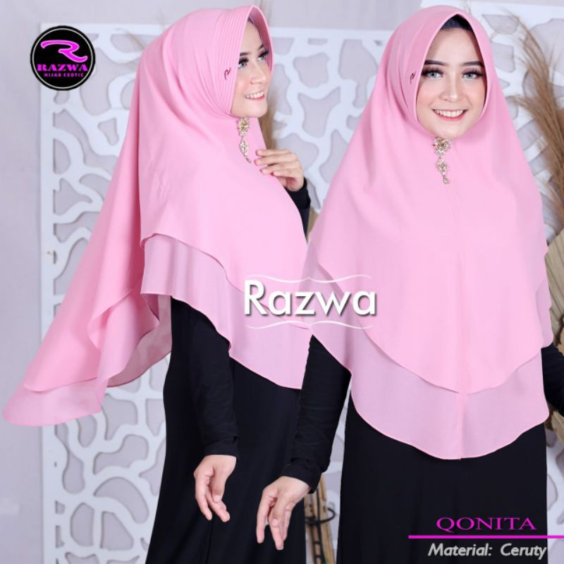 Jual kerudung razwa qonita 100% original | Shopee Indonesia
