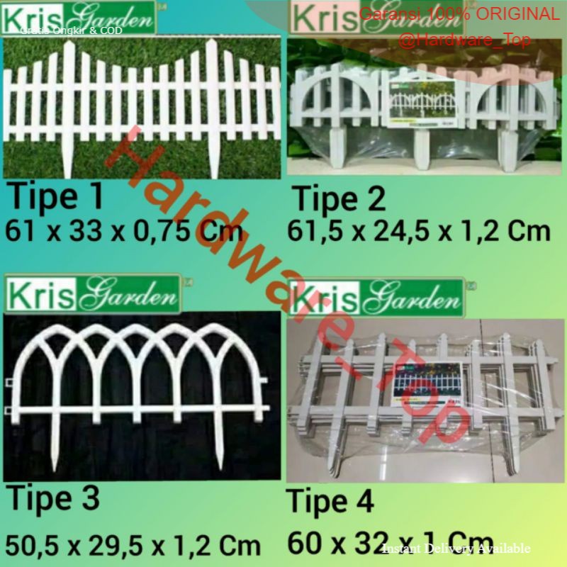 Jual Pagar Taman Putih / Pagar Tanaman Murah / Pagar Plastik | Shopee